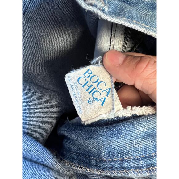 Vintage 1980's Boca Chica 100% cotton indigo denim jeans size 36 - Picture 7 of 7